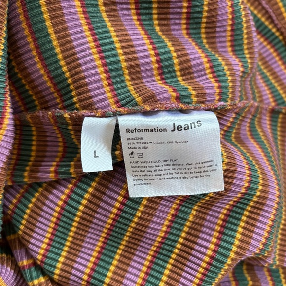 Reformation Mod Striped Rib Dress - Picture 11 of 11